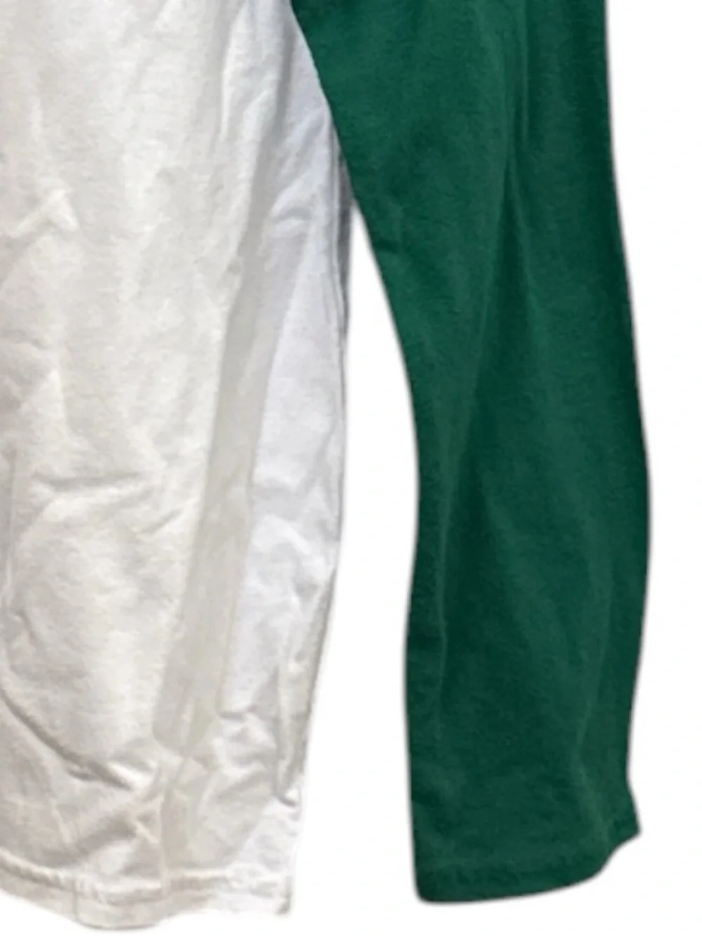 The Children’s Place Boys Raglan Long Sleeve Tee Green White Size Large